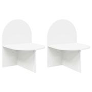 Set di 2 Comodini | Armadio da Notte | Mobiletto da notte Bianco 48 x 49 x 65 cm Legno ingegnerizzato