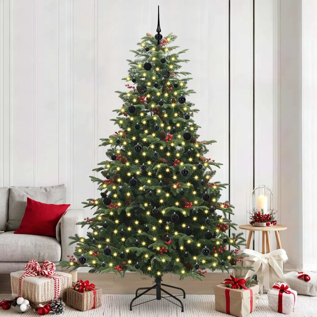 Albero di Natale artificiale con 300 LED Verde 240 cm 3395569