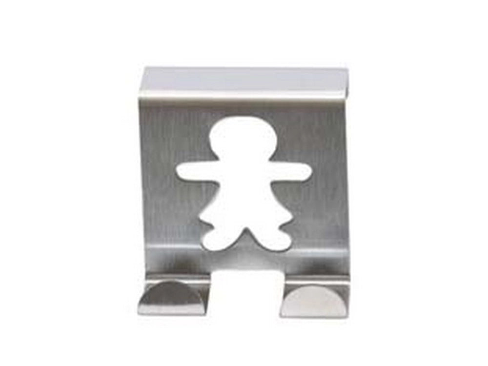 1blister gancio per anta/cassetto "bambini" in acciaio inox - cm.5x5 blister pz.2 cod:ferx.fer344258