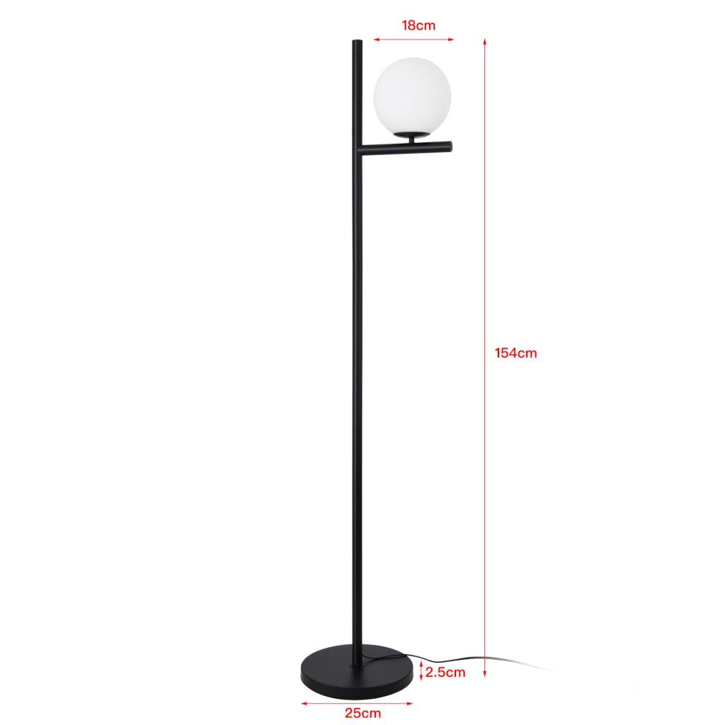 Lampada da Terra Aberdaron Paralume Sferico - lux.pro