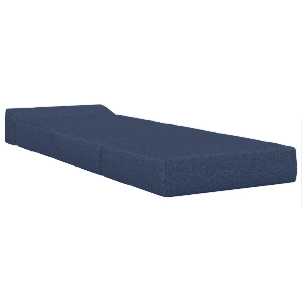 Divano Letto Pieghevole Blu 200 x 70 x 15 cm Tessuto 900005