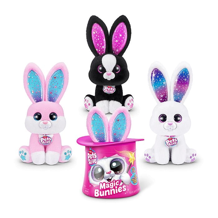 Gioco interattivo - ZURU - PETS ALIVE Magic Bunnies - 20 sorprese - Effetti luce - Misto