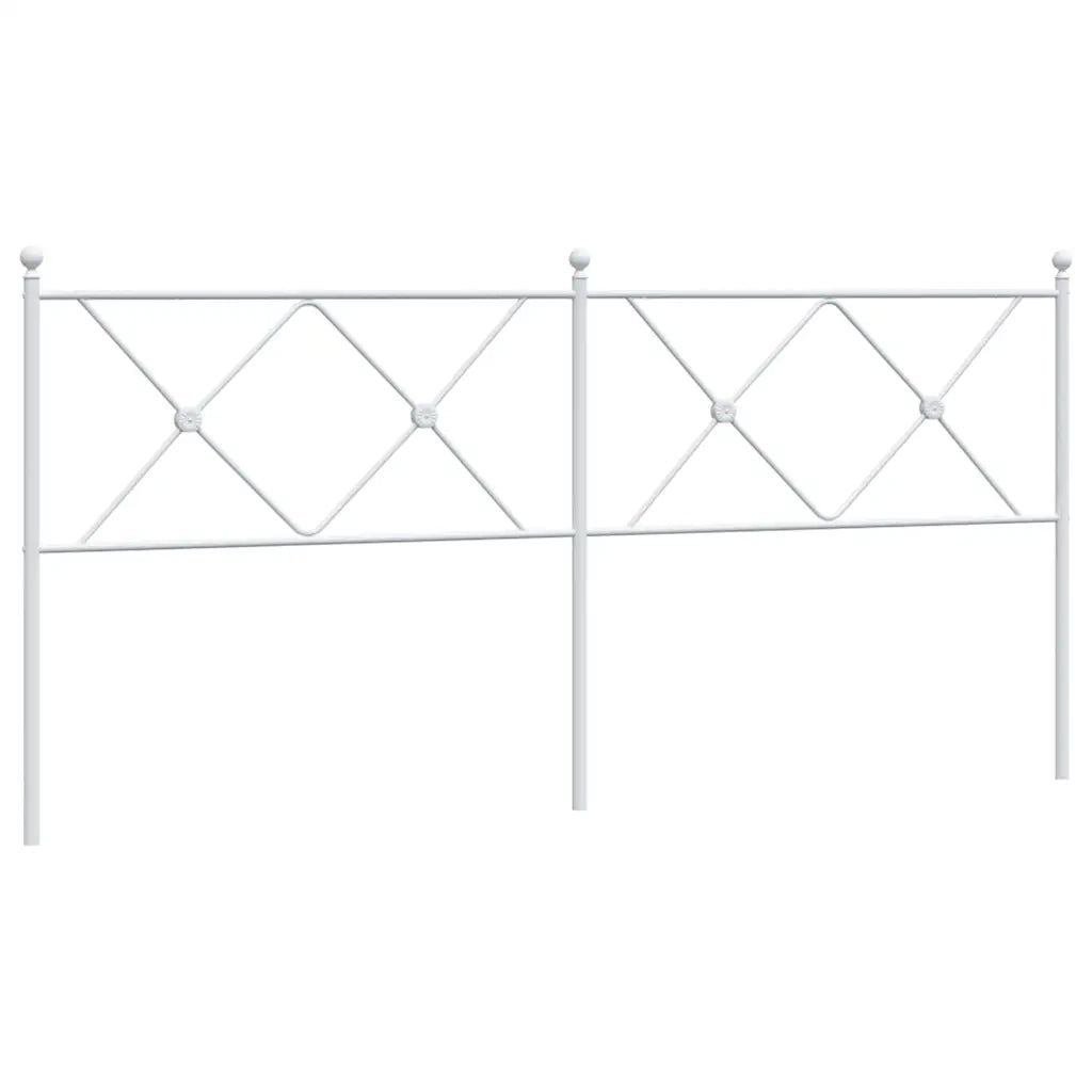Testiera di Ricambio in Metallo Bianco 180 cm 376587