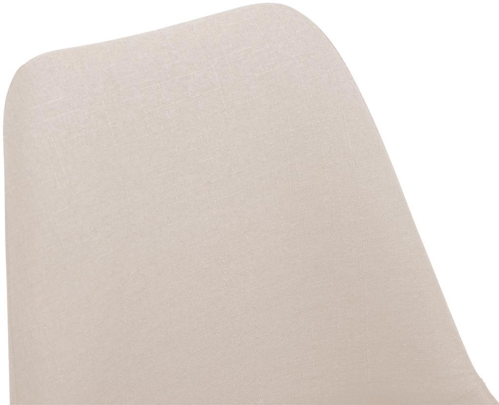 Sedia da pranzo MAVERICK in tessuto crema,bianco