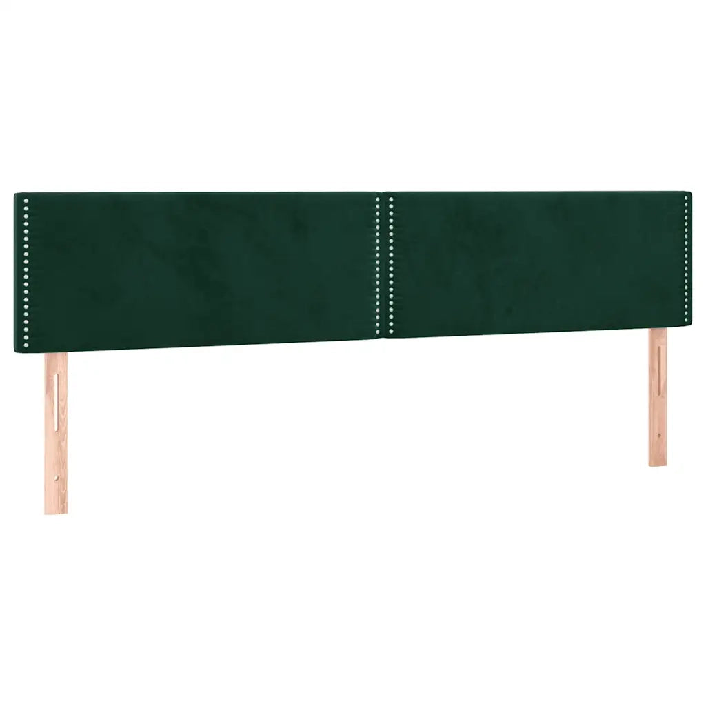 Testiera Verde Scuro 180x5x78/88 cm in Velluto 345981