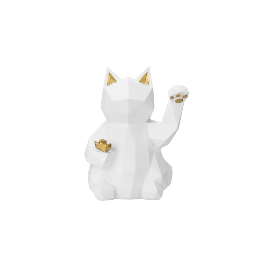 Decorazione interni Modello Lucky Cat Versione moderna del Maneki-neko Bianco TechKidz