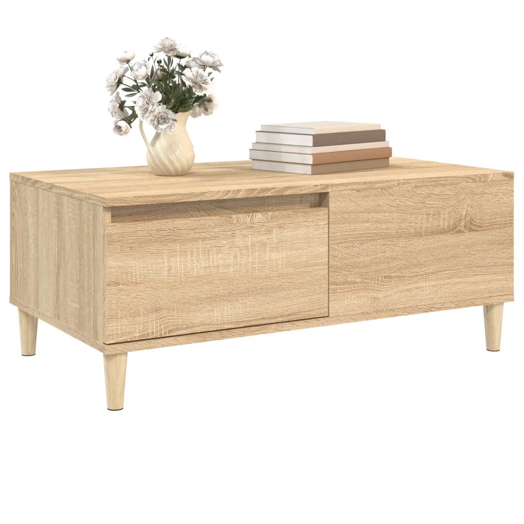 Tavolino Salotto Rovere Sonoma 90x50x36,5 cm Legno Multistrato 821111