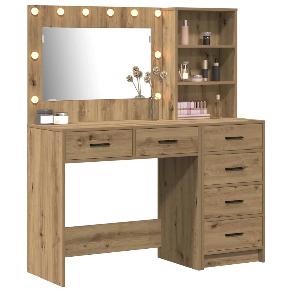 Tavolo da Trucco Marrone 78.5 x 41 x 135 cm Legno multistrato