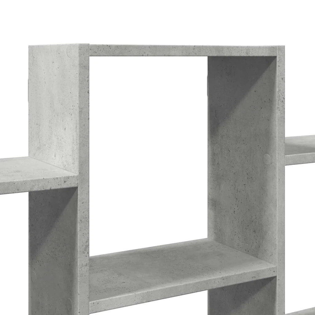 Scaffale a Muro Grigio Cemento 159x18x66 cm in Truciolato 853302