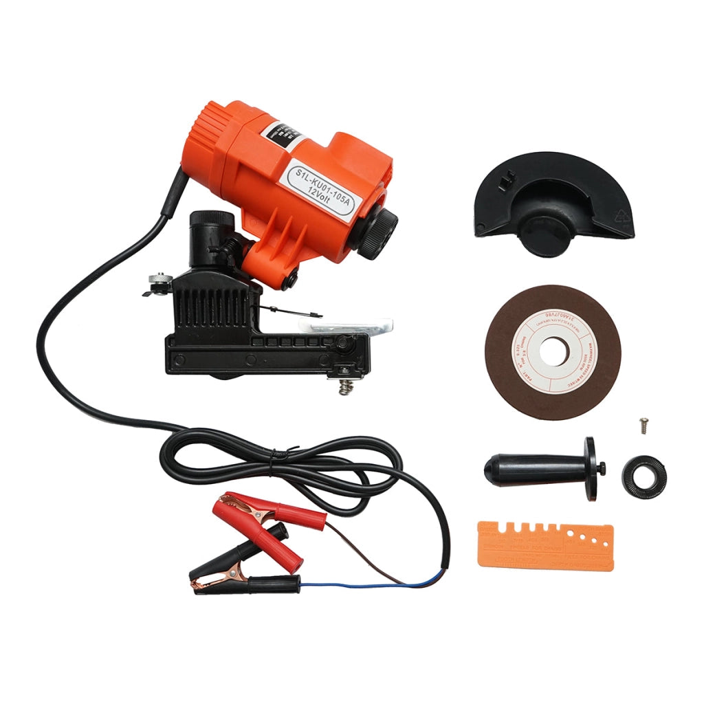 Affilatrice per catena motosega 85W, 12V, 5000 giri/min