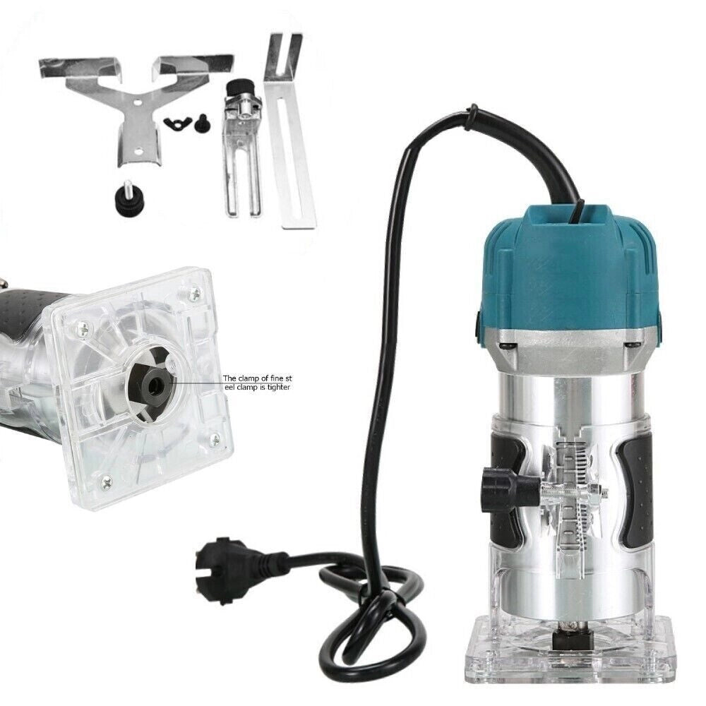 Fresatrice Verticale Elettrica 710W 6MM Rifilatore fresa X Legno Trimmer