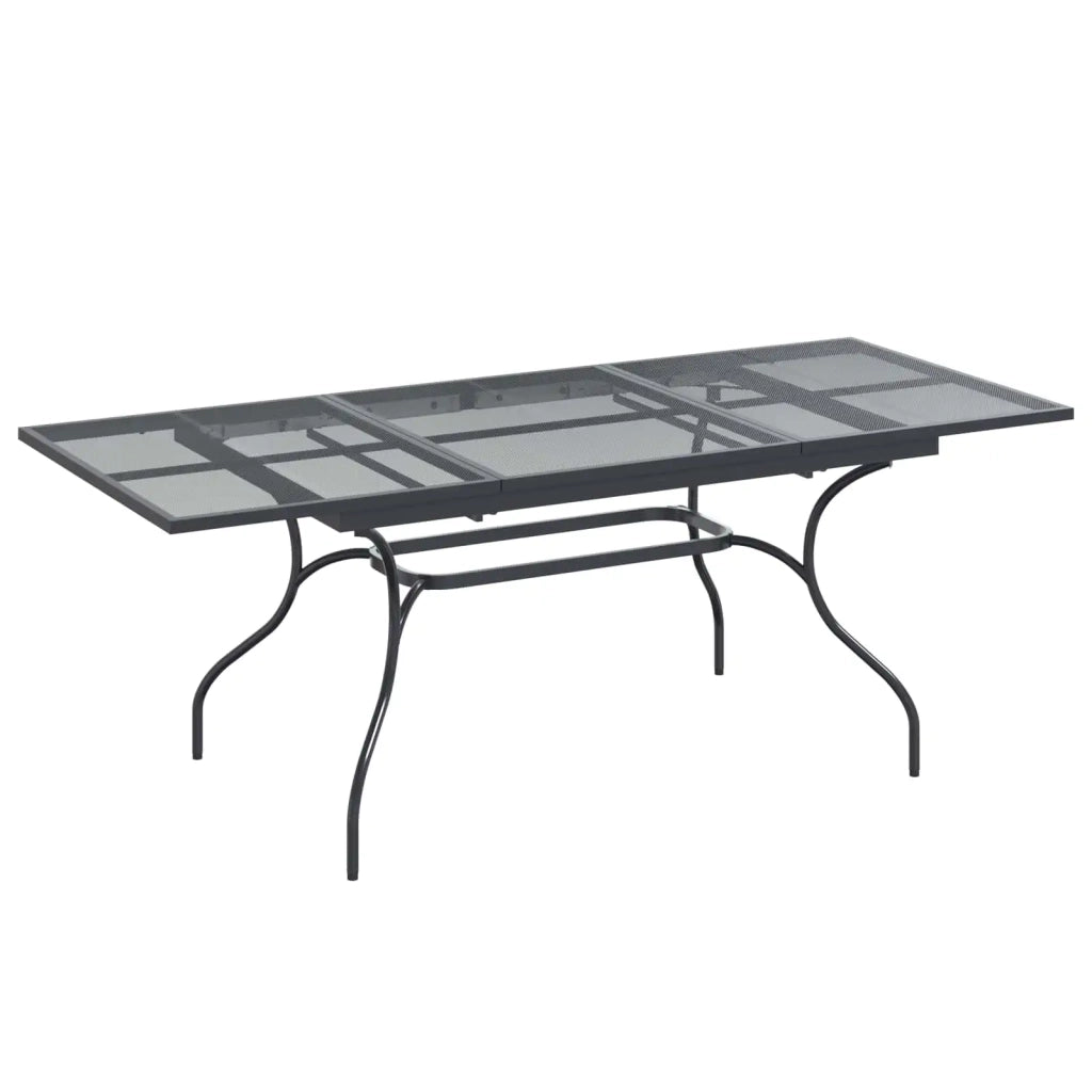 Set da Pranzo per Giardino 7 pcs Antracite Acciaio 3429144