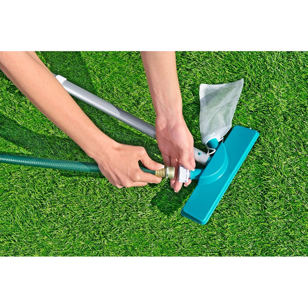 Trade Shop - Kit Completo Per Cura Manutenzione Accessori Pulizia Piscine Fuori Terra Fino A 396cm 58794 -