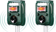 Repellente ultrasonico per gatti alimentato da energia solare IP66 impermeabile con regolazione di frequenza per allontanare gli animali - 5 modalità regolabili