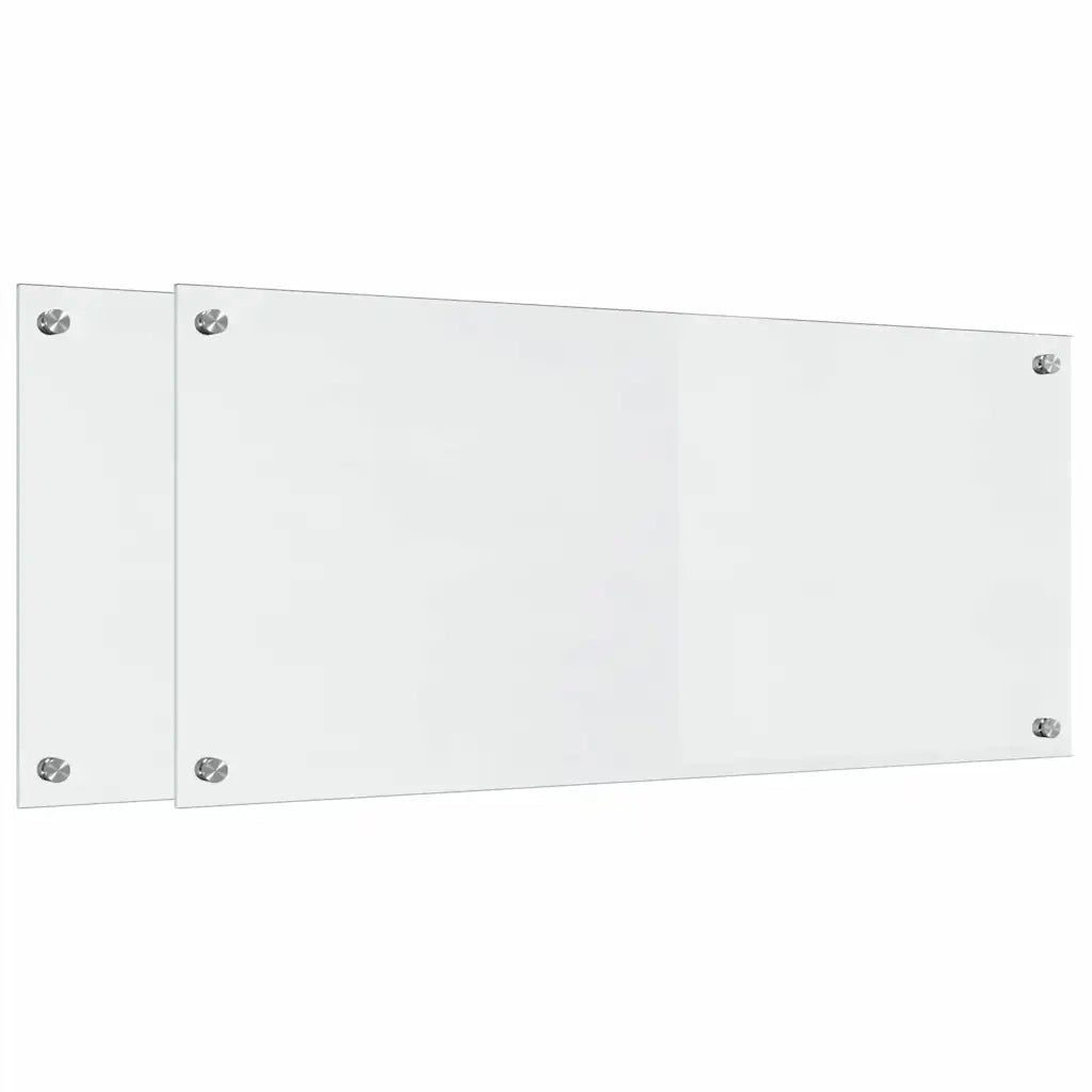 Schienale da cucina 2 pz Trasparente 90 x 40 cm CFW1013488