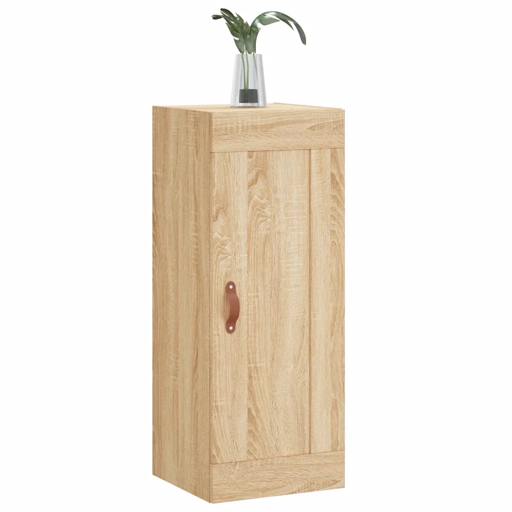 Mobile a Parete Rovere Sonoma 34,5x34x90 cm Legno Multistrato 830479