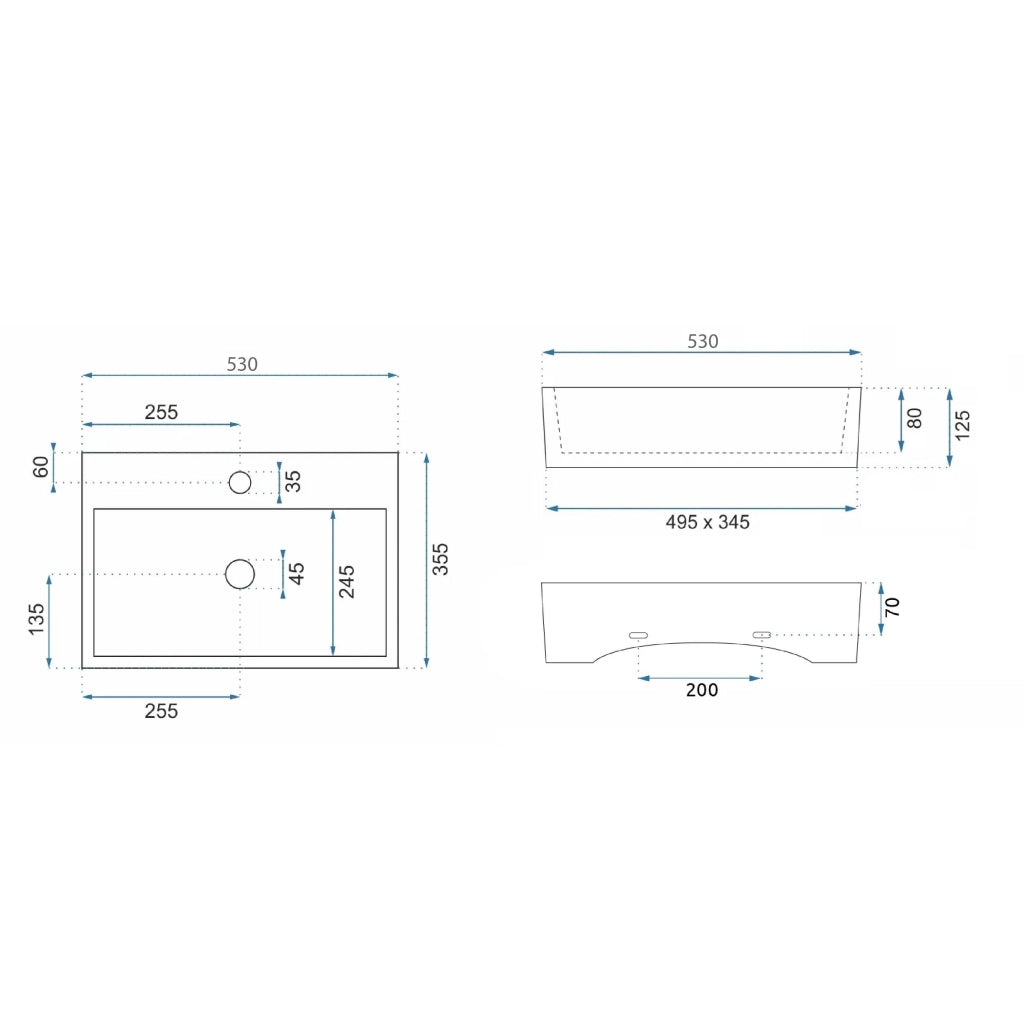 Lavabo Da Appoggio/murale Rea Valeria N