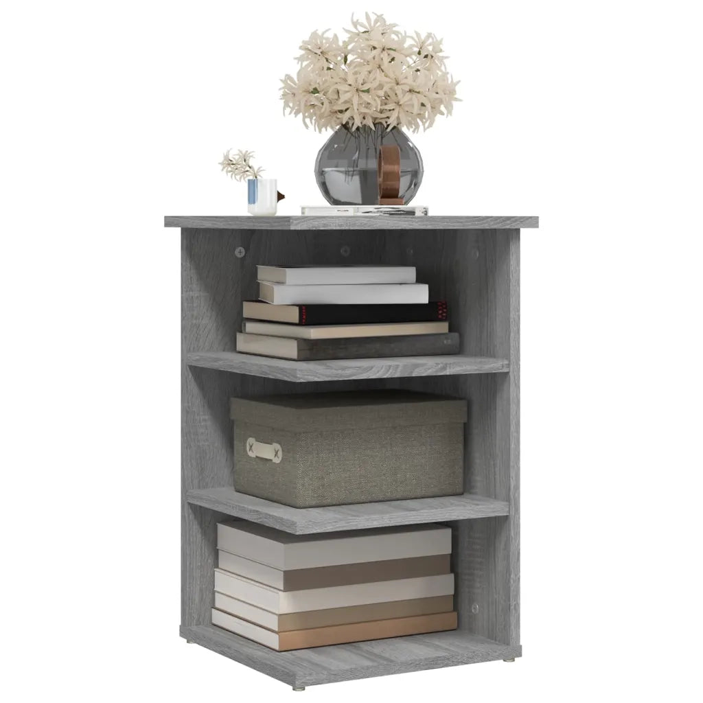 Mobiletto Laterale Grigio Sonoma 35x35x55 cm Legno Multistrato cod mxl 16681