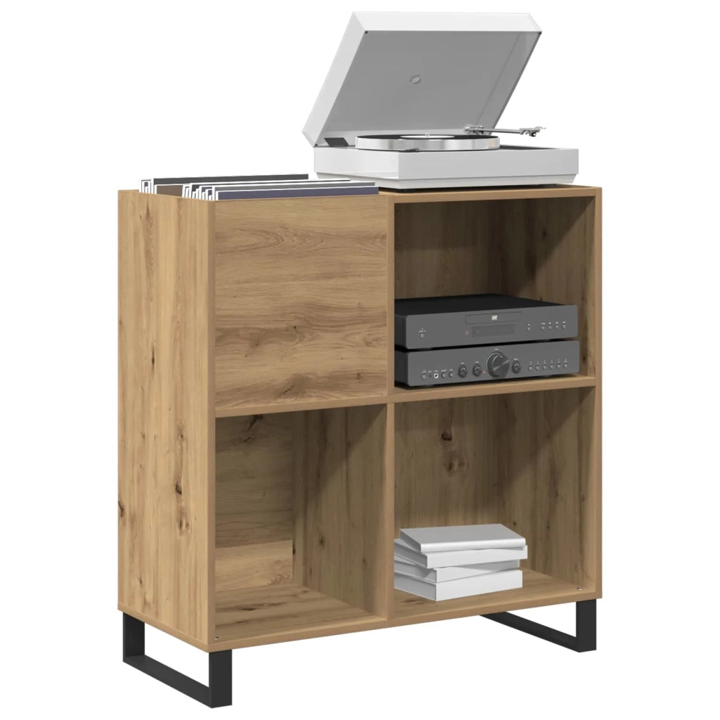 Mobile porta vinili rovere artigianale 84,5 x 38 x 89 cm CFW4871997