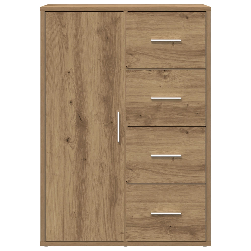 Sideboard in Quercia Artigianale 60x31x84 cm in Legno Ingegnerizzato