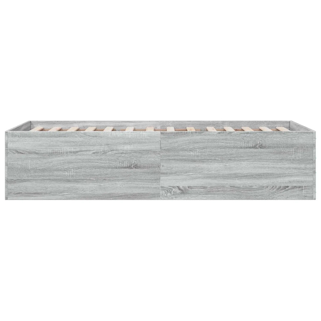Struttura letto a pavimento Grigio Cemento 80 x 200 cm 3429538