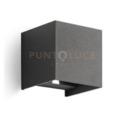 GES861N- APPLIQUE GRIGIO ANTRACITE A LED 2 LUCI BIEMISSIONE 4000K 500LM 2X5W  IP54