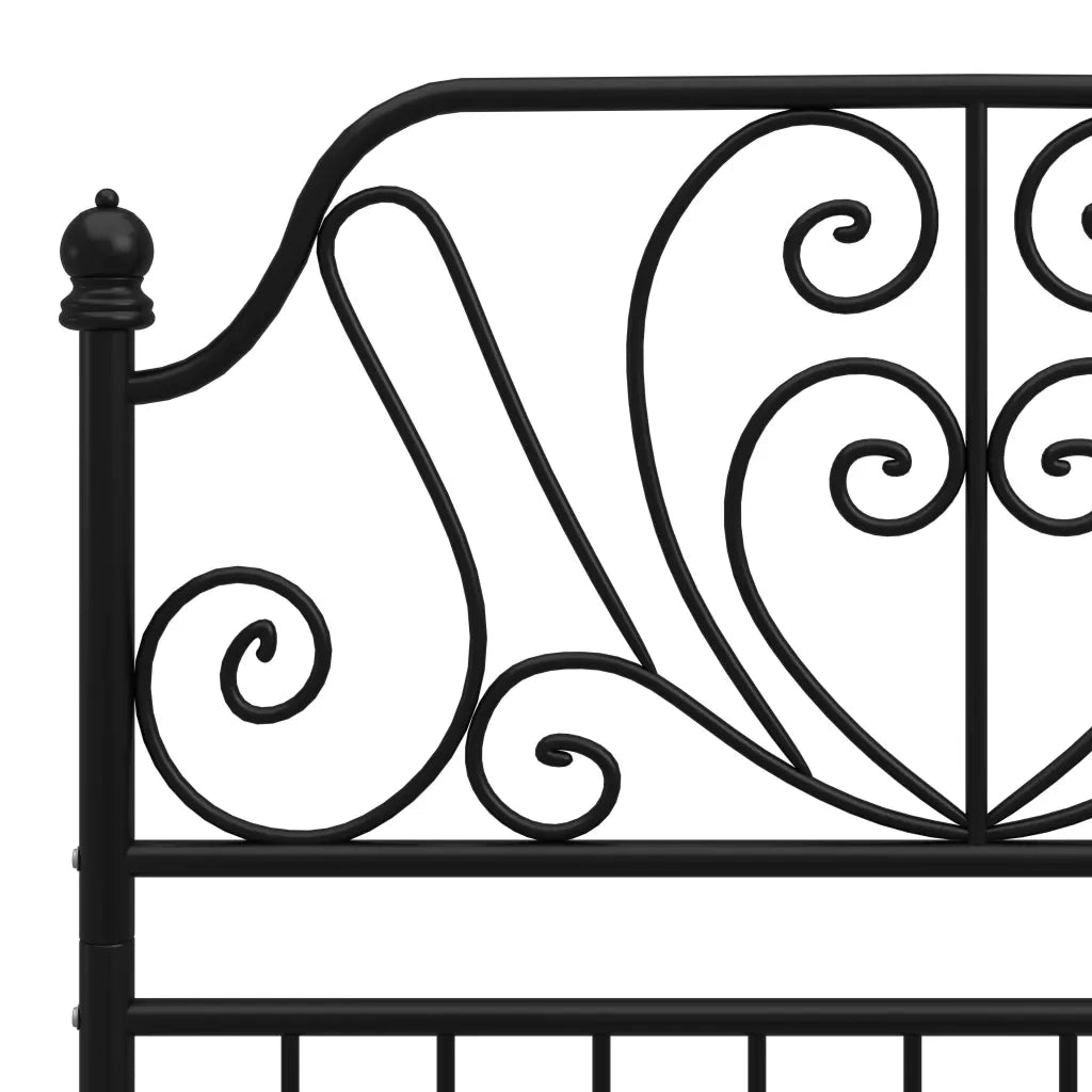 Giroletto Nero in Metallo 100x200 cm 324844