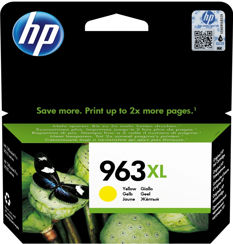 HP Cartuccia di inchiostro giallo originale 963XL ad alta capacità