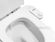 Bidet WC con Getto Acqua Fredda - Lunghezza Slang 80 cm - Adattatore WC per Doccia - Gettatore d'Acqua - Non Elettrico - Regolabile Pressione - Bianco