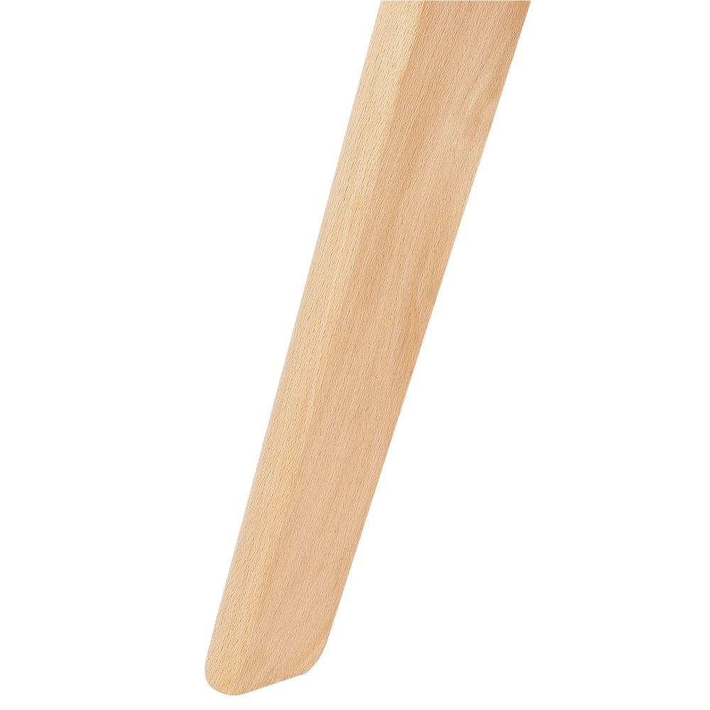 Set di 2 sedie da pranzo con rivestimento in velluto taupe gambe in legno eleganti design moderno