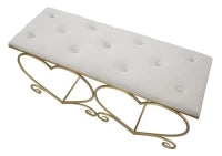 Panca Heart Crema cm 105X37,5X51,5