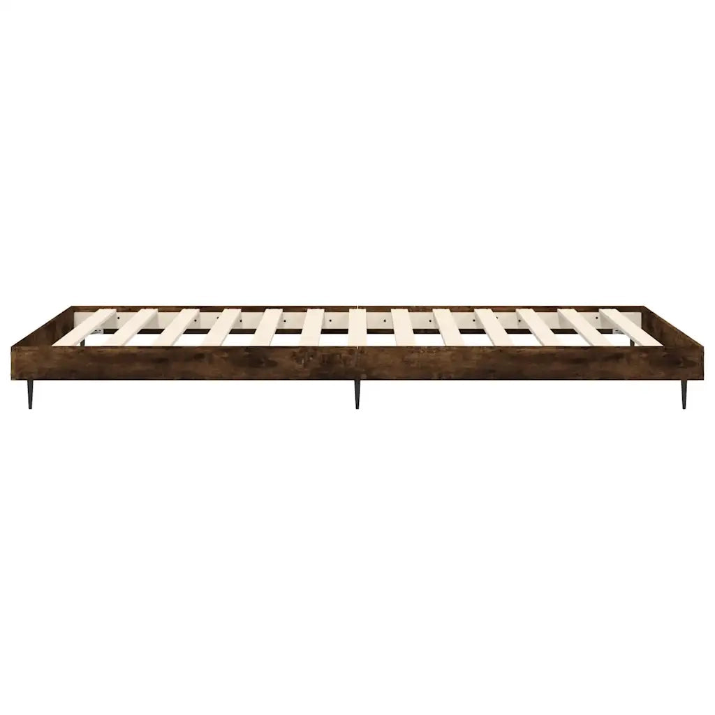 Giroletto senza Materasso Rovere Fumo 90x200 cm in Truciolato 832274