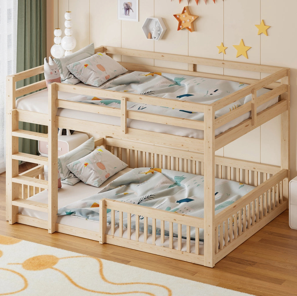 Letto a castello 160x200 cm in pino e MDF naturale