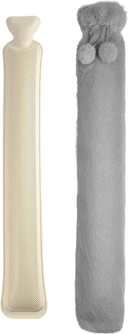 Termo flacone da 2 litri con rivestimento in gomma per una calda duratura - ideale per il dolore mestrui, il freddo e il mal di stomaco - regalo perfetto per donne, uomini e bambini