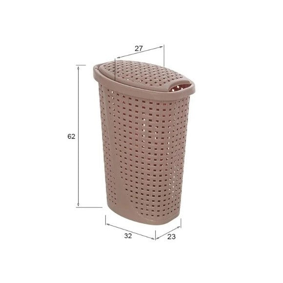PORTABIANCHERIA SLIM 32X42XH62CM 45L ROSA.