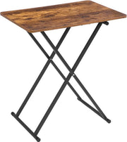 Tavoli supplementari con Altezza Regolabile - Stile Industriale 60 x 40 x 60 cm - Tavoli pieghevoli spazievendenti per soggiorno e camera da letto