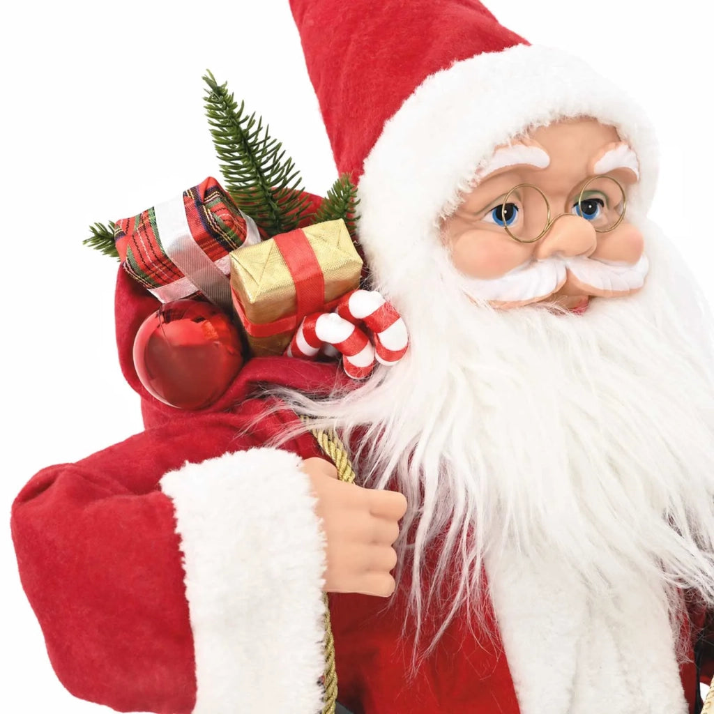 Statuetta di Babbo Natale Rosso 62 cm Poliestere 42050767