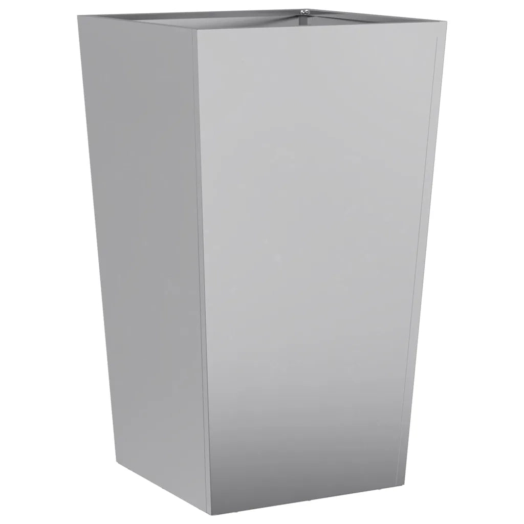 2 pz Fioriere | Cassetta per fiori | Vaso da Giardino 45x45x75 cm in Acciaio Zincato