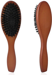 Spazzola per capelli a pelo di maiale - Antiklit - Per donne/uomini/bambini - Ripristina lucentezza/texture - Spazzola a setole di loto - 22,3 x 6 cm