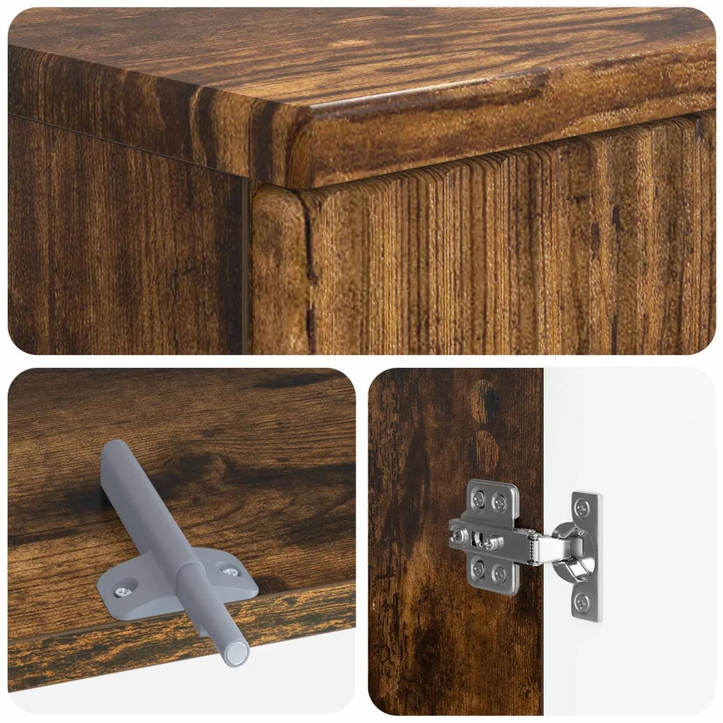 Set di armadietti da bagno in 3 pezzi ARNHEM Rovere Fumo 3417446