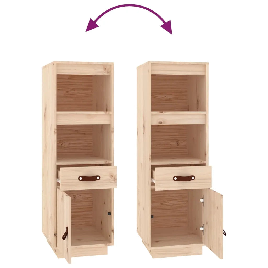 Credenza 34x40x108,5 cm in Legno Massello di Pino