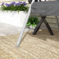 Dondolo 2 Posti con Tavolino e Portabicchieri, in Metallo e Poliestere, 175x110x165 cm, Grigio