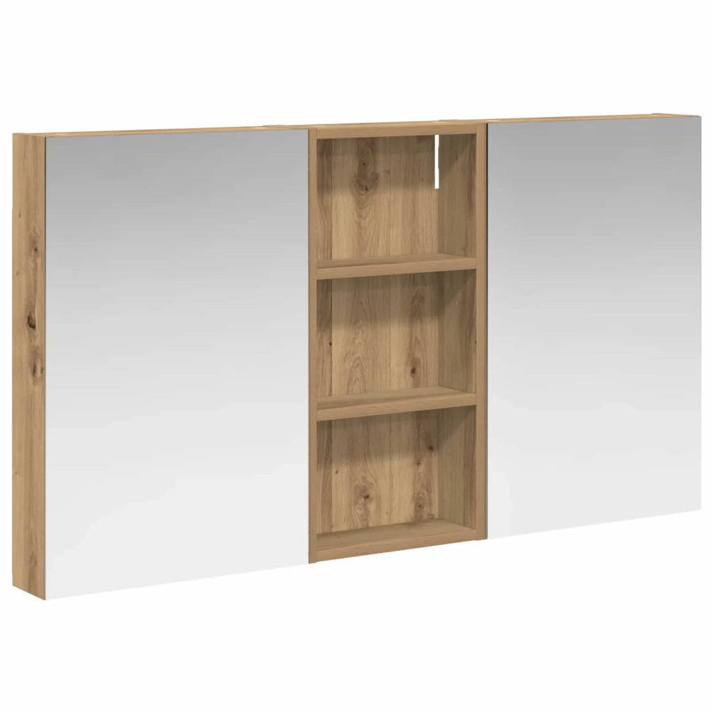 Set di Armadi da Bagno con porta 3 pcs 110 x 10,5 x 60,5 cm