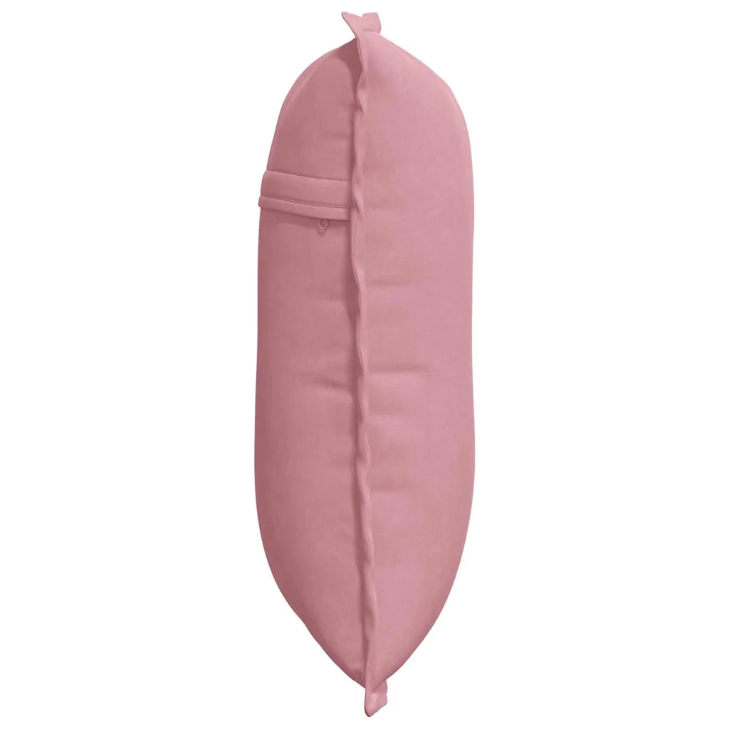 Cuscino per Schiena Rosa 50 x 45 cm Tessuto in Cords 42014636