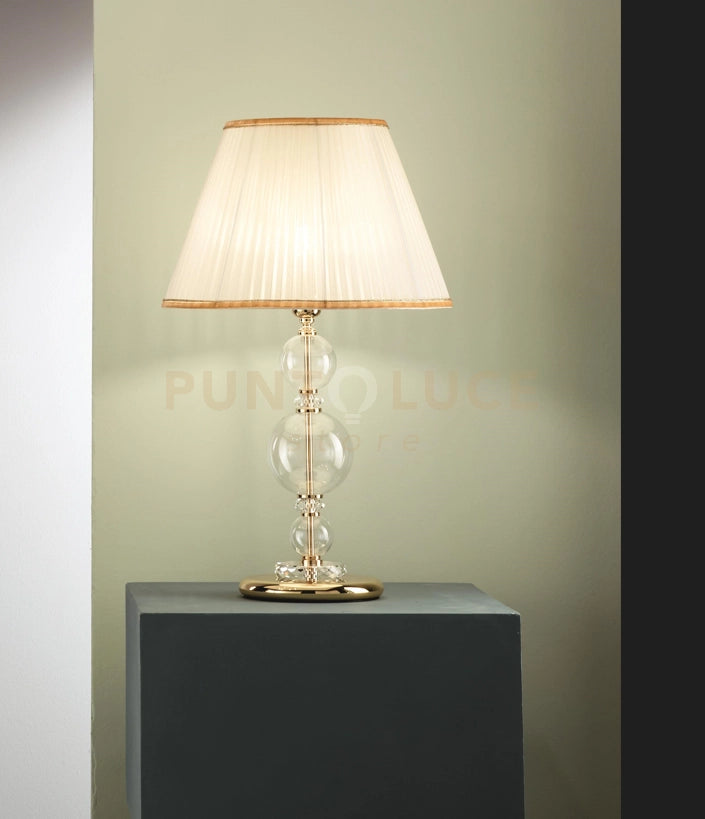 LUME GRANDE BACH CRISTALLO E ORO 1 LUCE ATTACCO E27