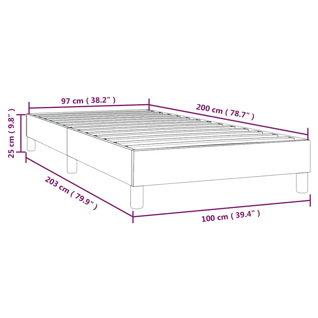 Giroletto a Molle Blu Scuro 100x200 cm in Velluto