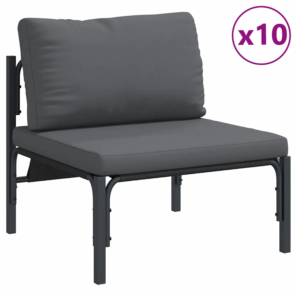 vidaXL Set Divano da Giardino 13 pcs Antracite Acciaio