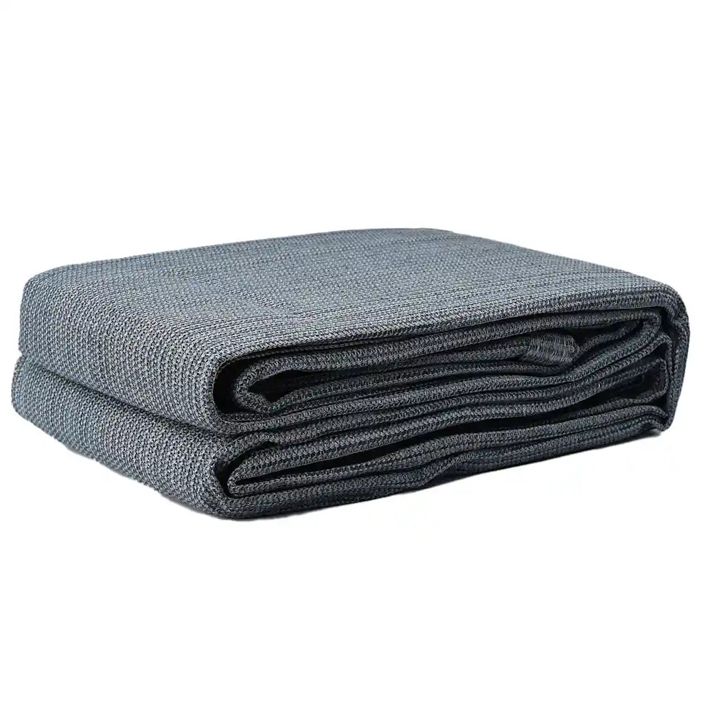 Tappeto da Tenda Blu e Grigio 600 x 400 cm Polietilene 42000182