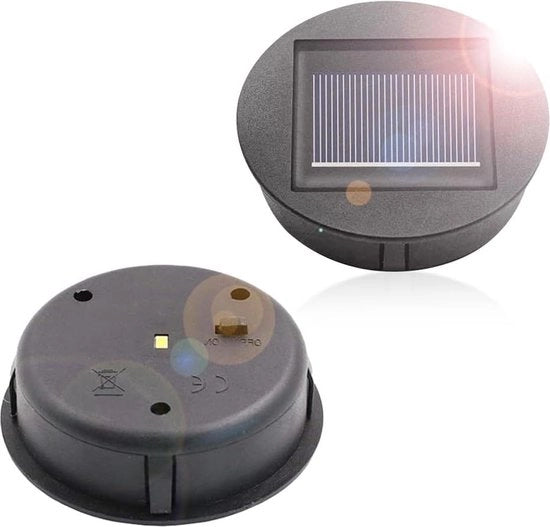 Sostitutive lampade solari - 2 pezzi con lampade LED - pannello solare impermeabile - pezzo di ricambio per illuminazione di lampioni.
