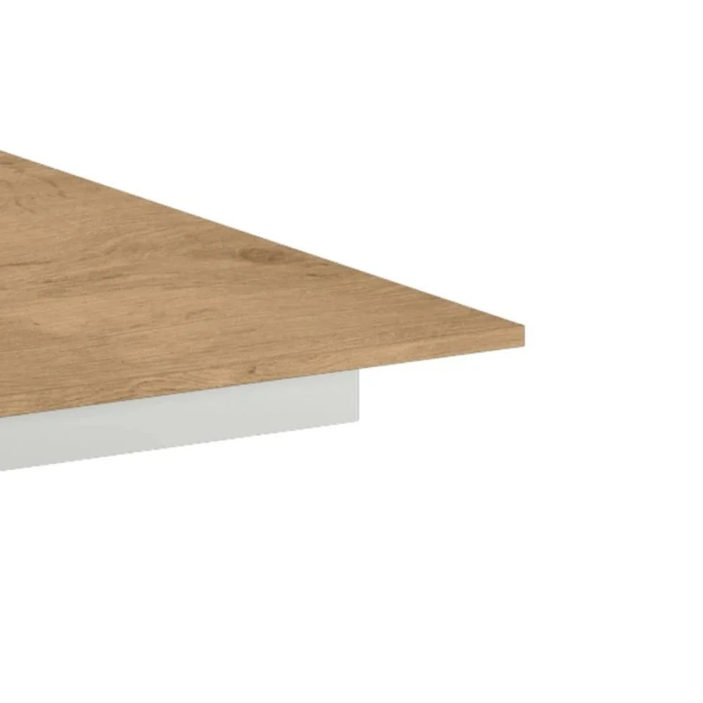 Tavolo da pranzo allungabile effetto rovere naturale naturale Pluto 140-190x90 cm fino a 8 posti Made in Italy | Duzzle